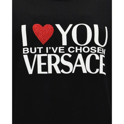 Versace Black Cotton Sweatshirt