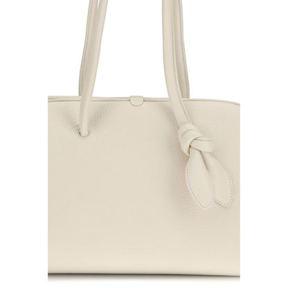 Jacquemus White Calf Leather Bos Taurus Shoulder Bag
