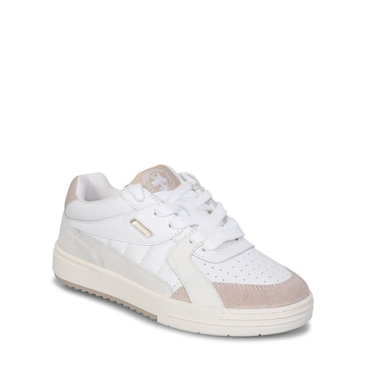 Palm Angels White Calfskin Low Top Sneakers