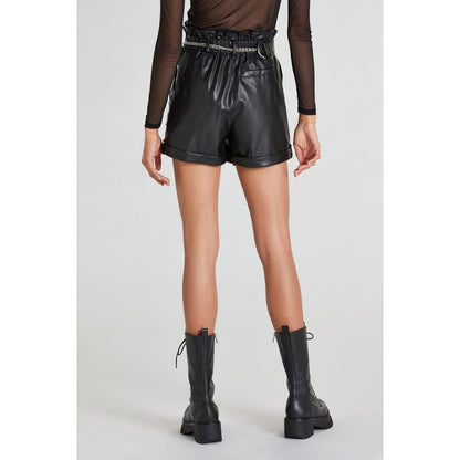 Patrizia Pepe Black Polyethylene Shorts