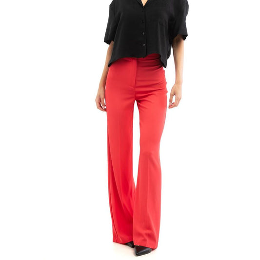 Patrizia Pepe Red Polyester Casual Pants