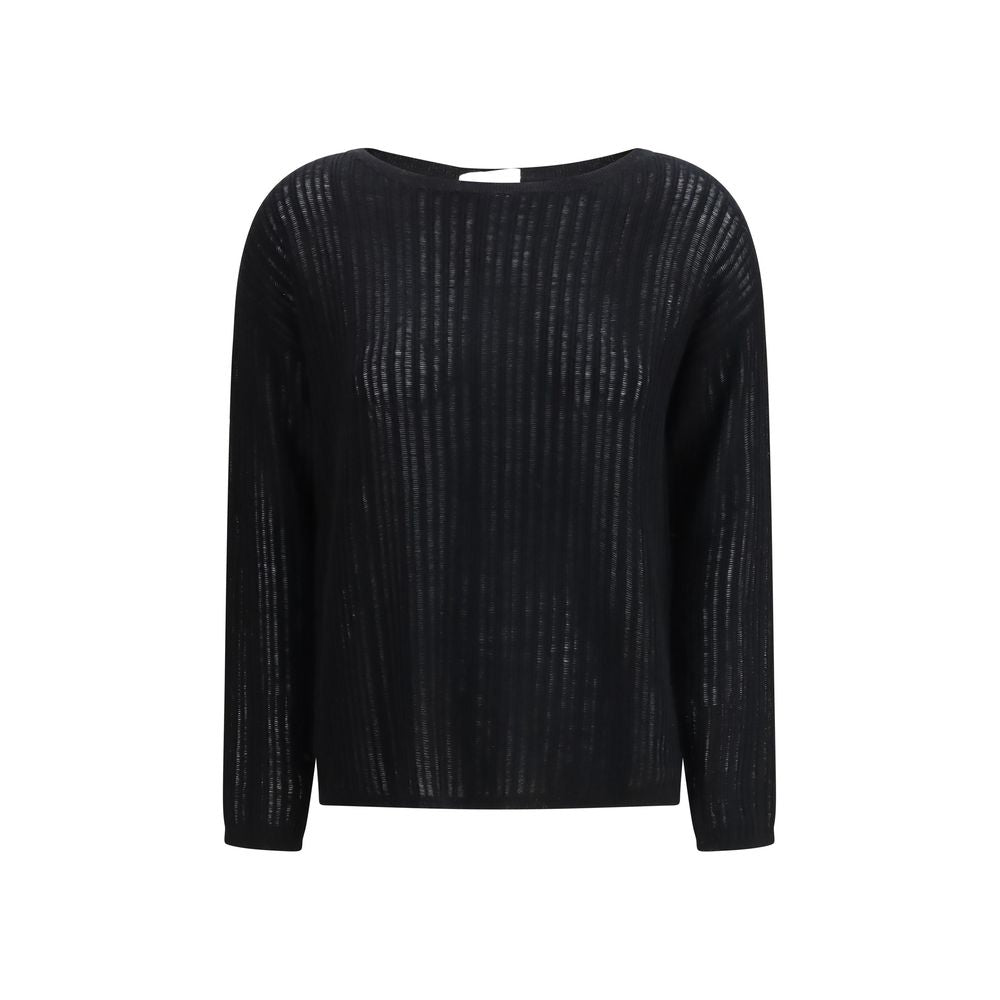 Allude Black Cashmere Cashmere Sweater