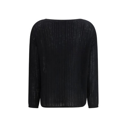 Allude Black Cashmere Cashmere Sweater