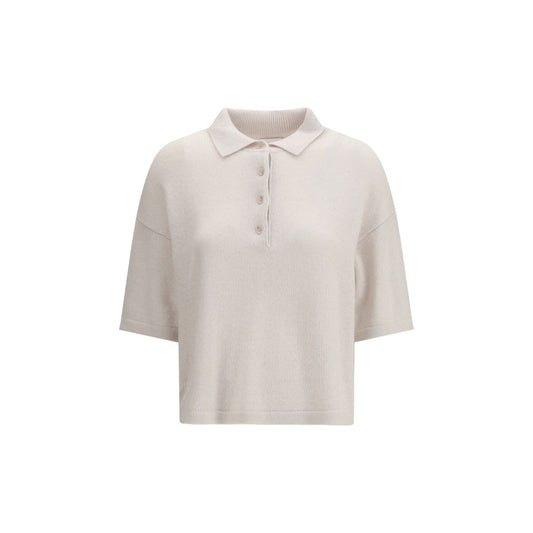 Polo in cashmere beige Allude
