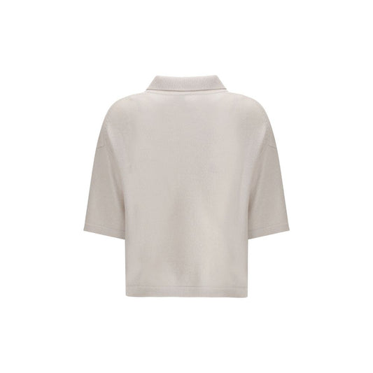 Polo in cashmere beige Allude
