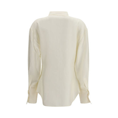 Rohe Cream Silk Dress Shirt