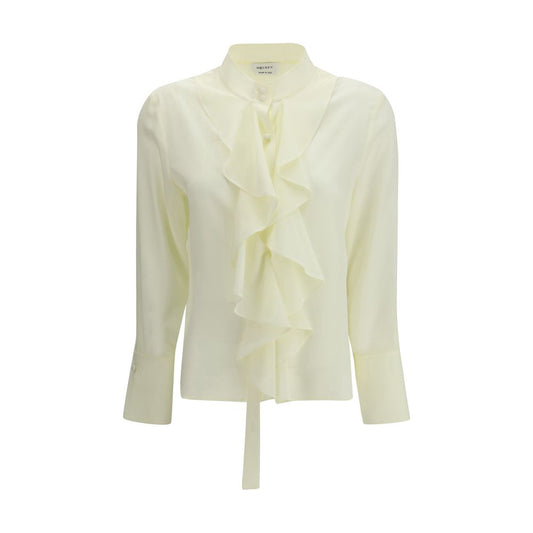 Camicia in seta bicolore Alexander McQueen