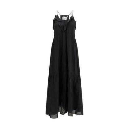Marant Etoile Black Cotton Casual Dress