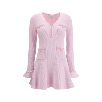 Self-Portrait Multicolor Viscose Casual Dress