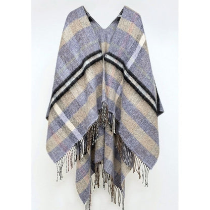 Gas Brown Marabou Poncho