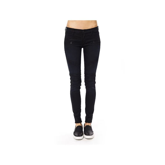 Gas Blue Cotton Skinny Jeans