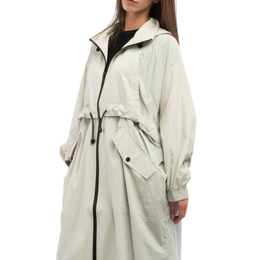 Patrizia Pepe Gray Polyamide Rain Coat