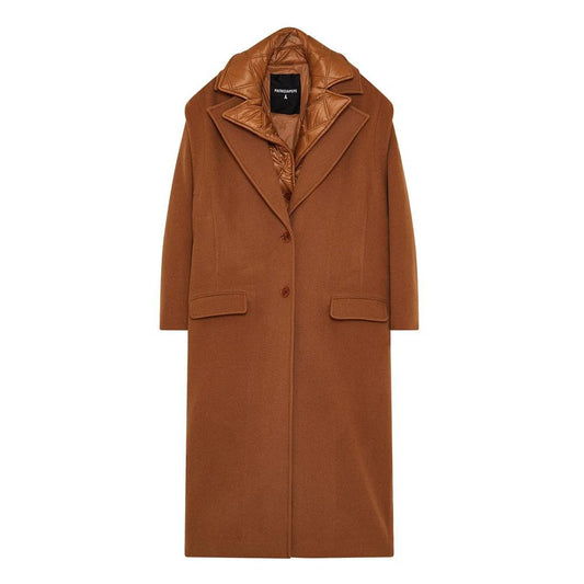 Patrizia Pepe Brown Wool Coat