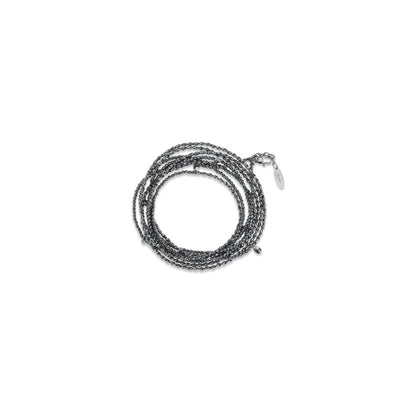 Brunello Cucinelli Black Silver Bracelet