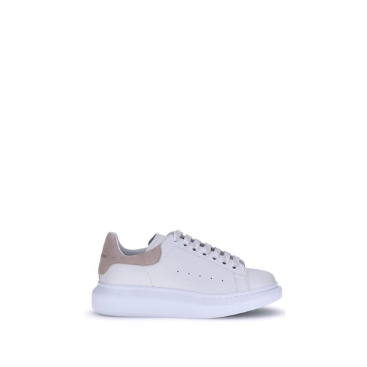 Sneakers con plateau Bos Taurus in pelle di vitello bianca di Alexander McQueen