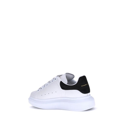 Sneakers con plateau Bos Taurus in pelle di vitello bianca di Alexander McQueen