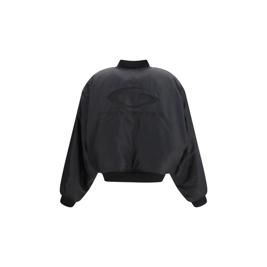 Bomber Balenciaga in poliammide nero