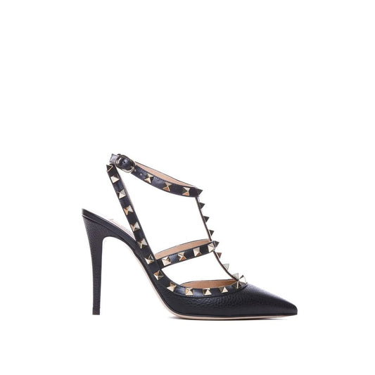 Valentino Garavani Black Calfskin Pumps