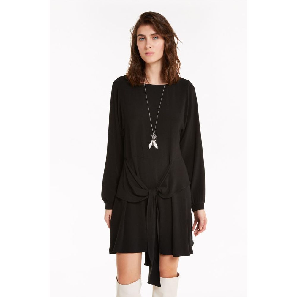 Patrizia Pepe Black Viscose Casual Dress