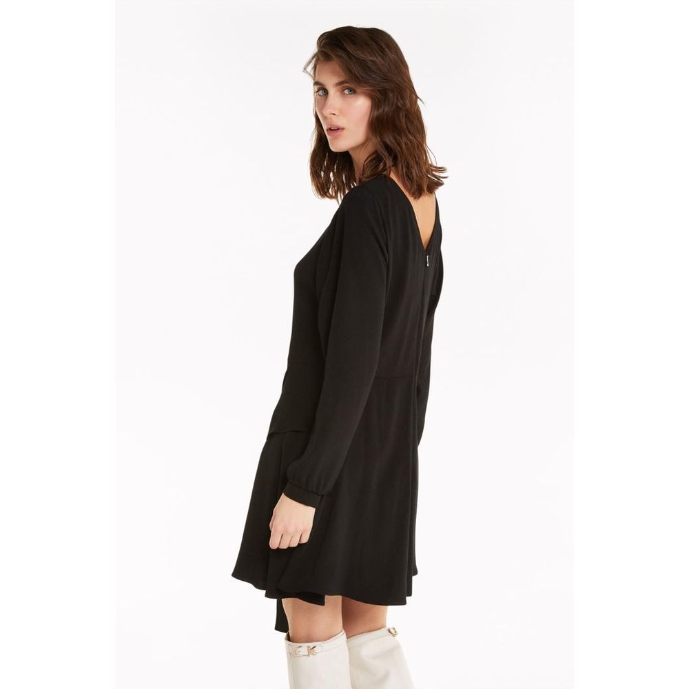 Patrizia Pepe Black Viscose Casual Dress