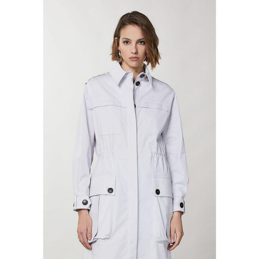 Patrizia Pepe Purple Polyester Coat