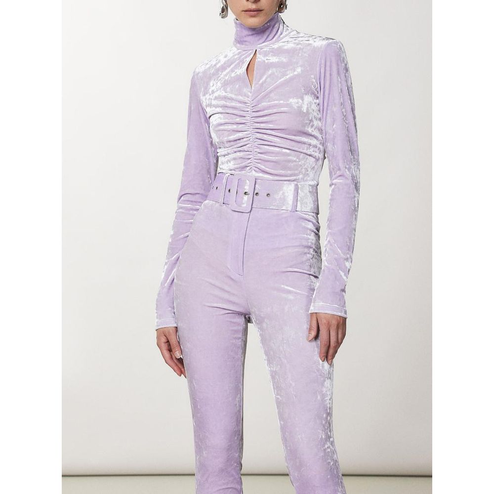 Patrizia Pepe Purple Polyester Tank Tops