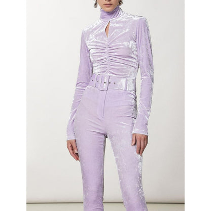 Patrizia Pepe Purple Polyester Tank Tops