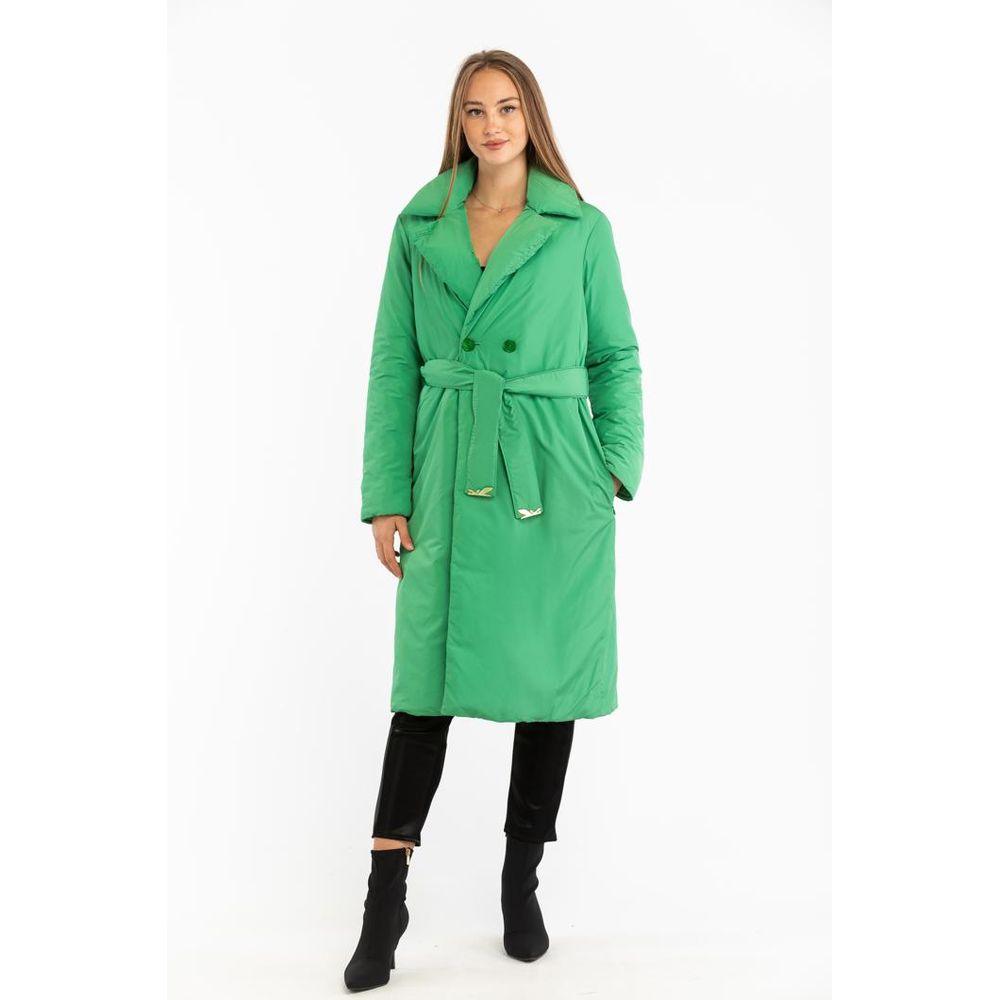 Patrizia Pepe Green Polyester Parka