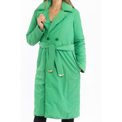 Patrizia Pepe Green Polyester Parka