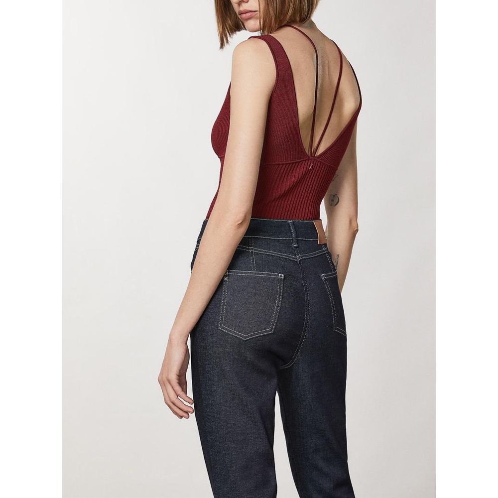 Patrizia Pepe Red Viscose Shirt