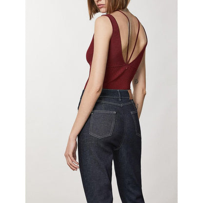 Patrizia Pepe Red Viscose Shirt