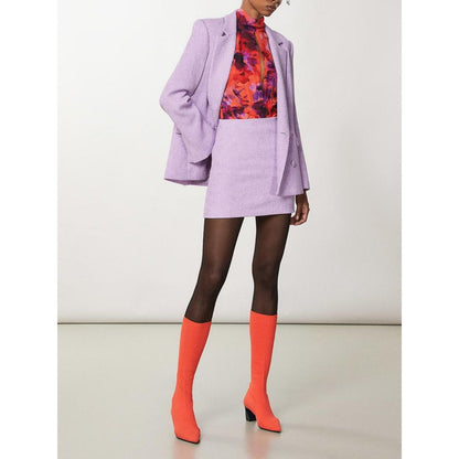 Patrizia Pepe Purple Polyester Mini Skirt