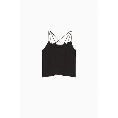 Patrizia Pepe Black Viscose Tank Tops