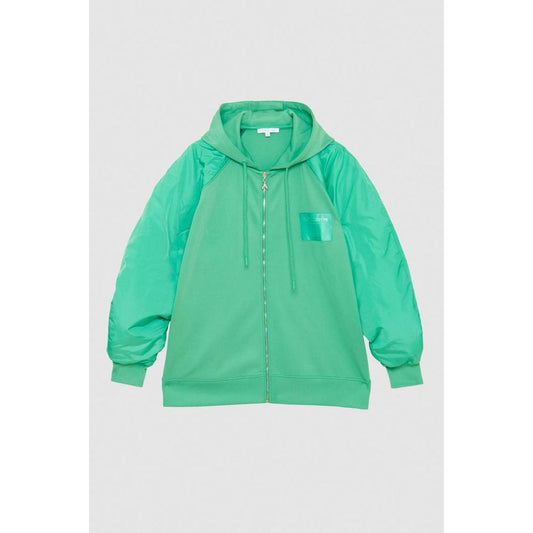 Patrizia Pepe Green Polyester Sweatshirt