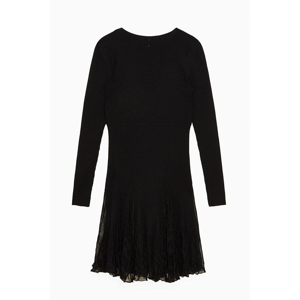 Patrizia Pepe Black Viscose Casual Dress
