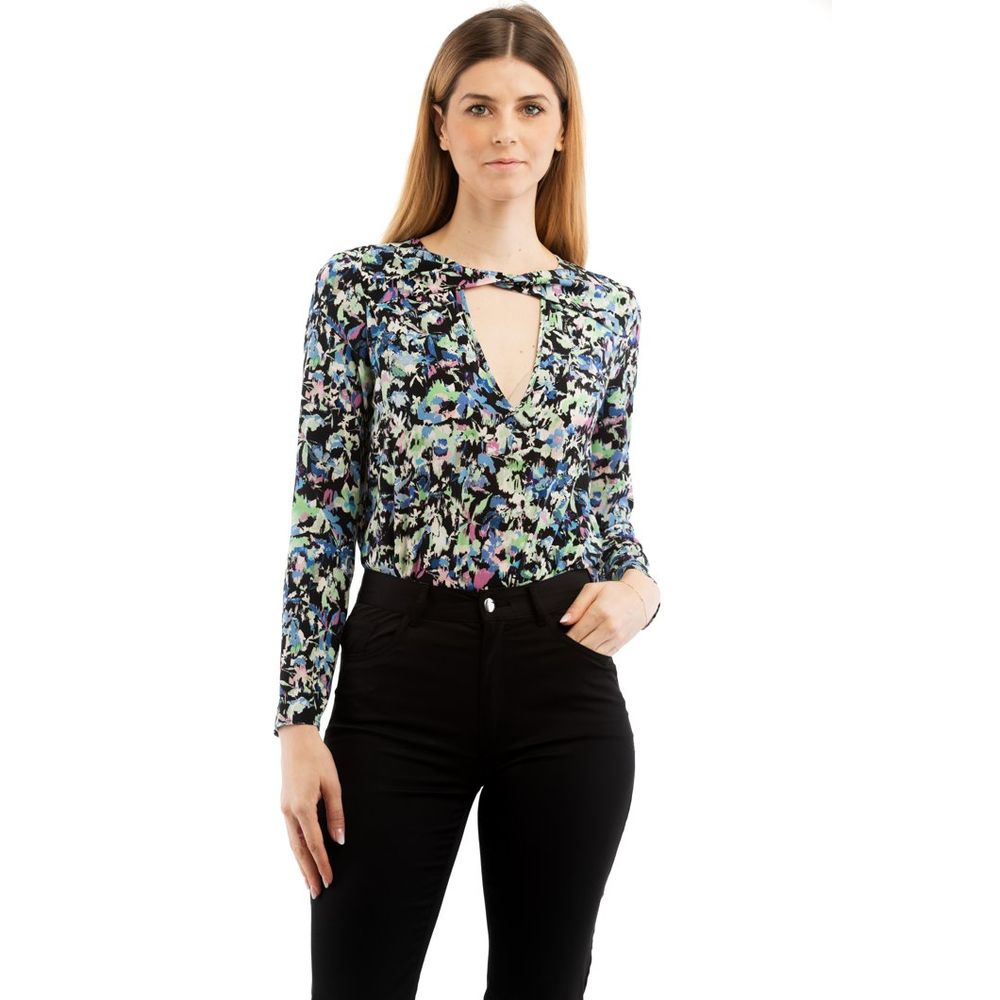 Patrizia Pepe Multicolor Polyester Long Sleeve T-Shirt