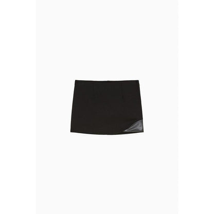 Patrizia Pepe Black Viscose Mini Skirt