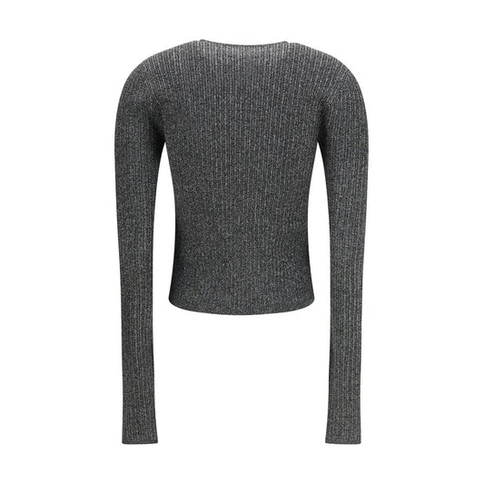 Cardigan in viscosa nera Amiri