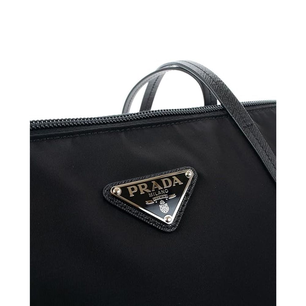 Borsa tote Prada in nylon nero