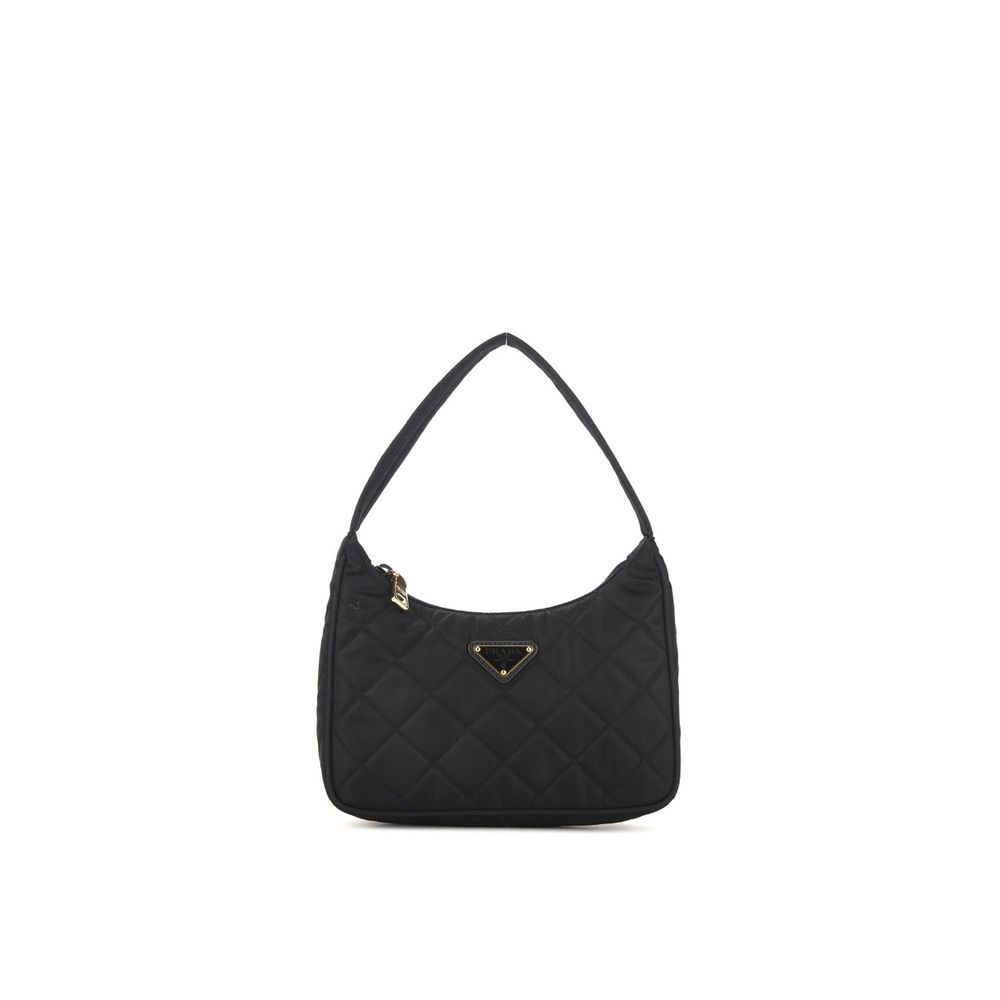 Borsa a tracolla Prada in nylon nero