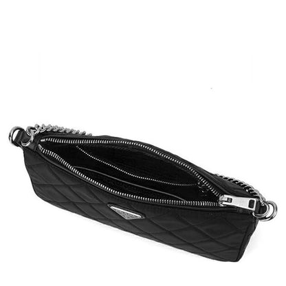 Borsa a tracolla Prada in nylon nero