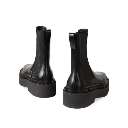 Stivaletti Chelsea in pelle di vitello nera Valentino Garavani