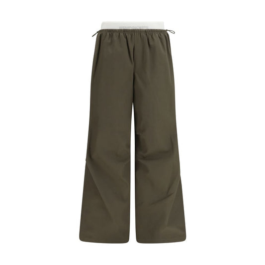 Pantaloni casual in cotone bicolore Alexander Wang