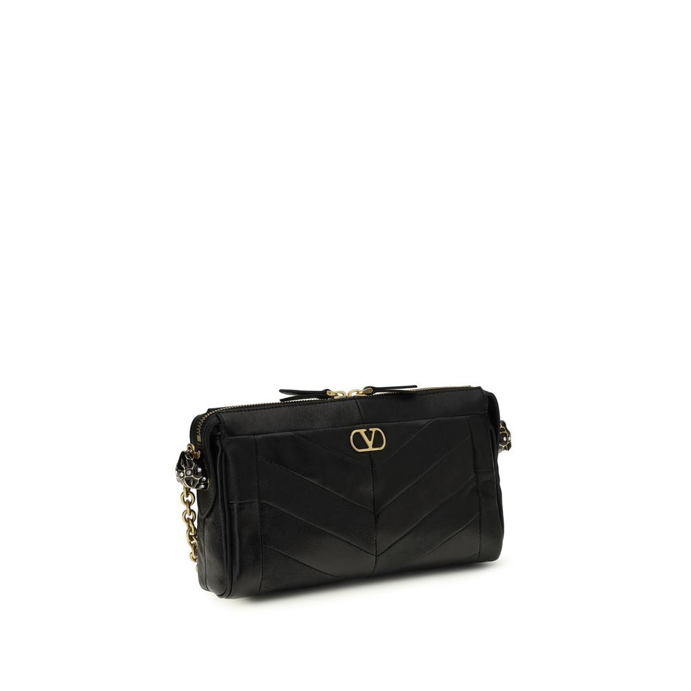 Borsa a tracolla Valentino Garavani Ovis Aries in agnello nero