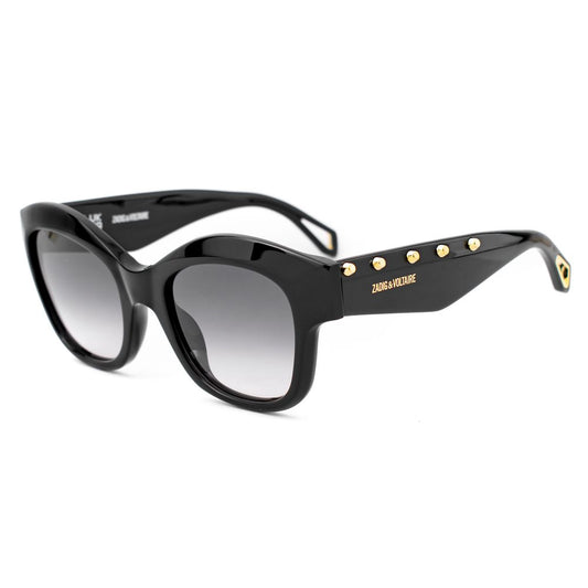 Zadig & Voltaire Black Acetate Sunglasses