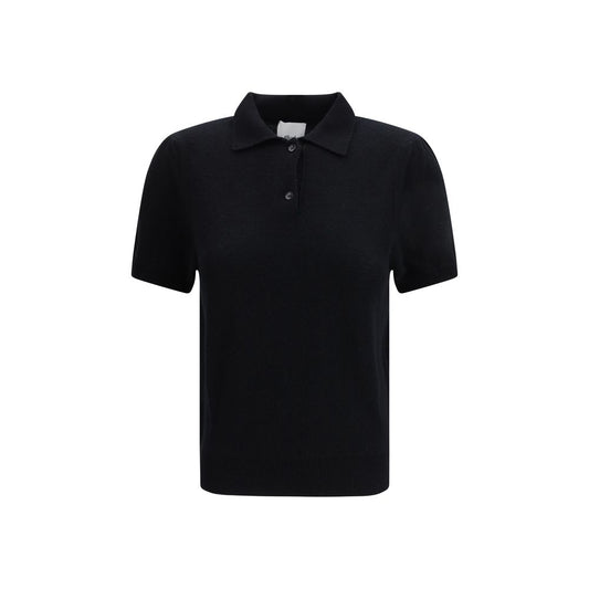 Camicia elegante Allude in cashmere nero