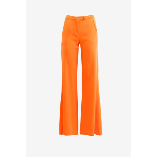 Patrizia Pepe Orange Viscose Casual Pants
