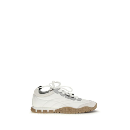 Sneakers sportive Miu Miu in poliammide bianco