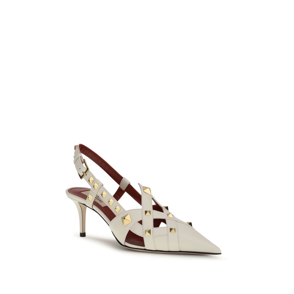 Valentino Garavani - Décolleté con tacco alto in pelle di capra beige