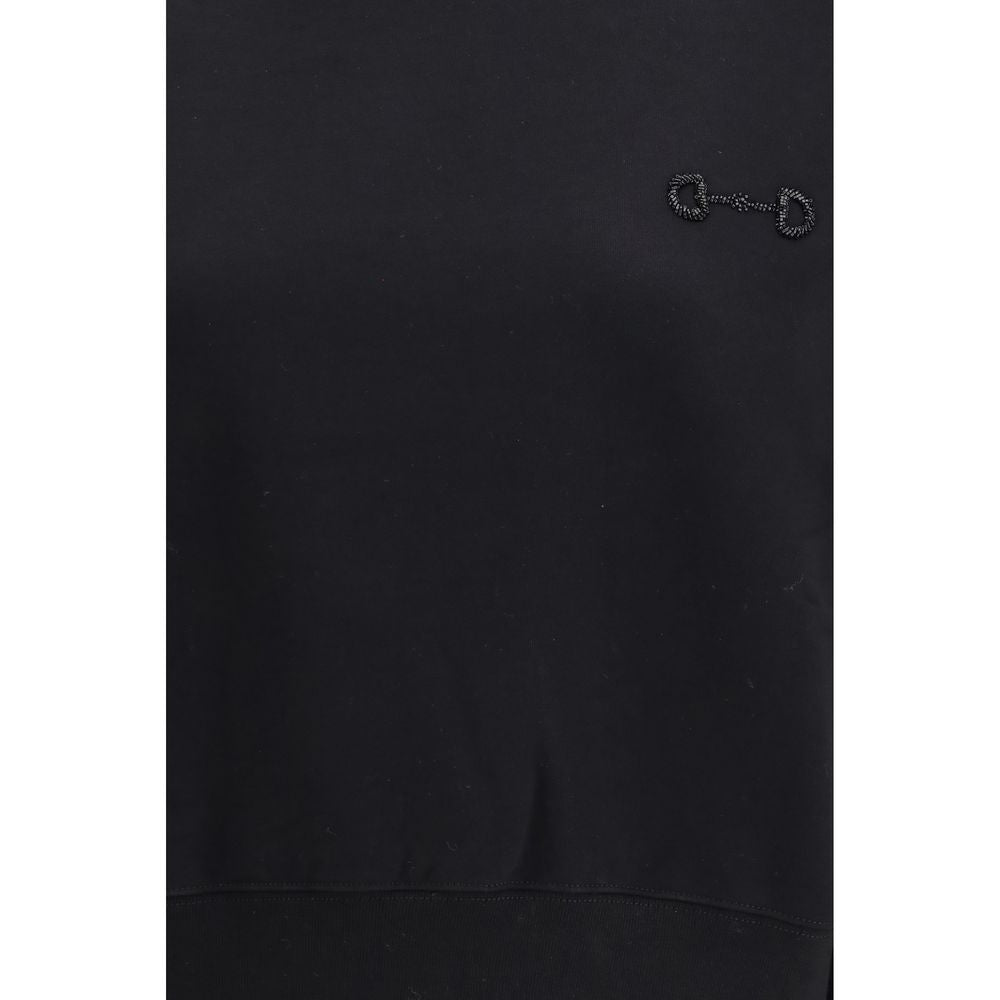 Felpa Gucci in cotone nero